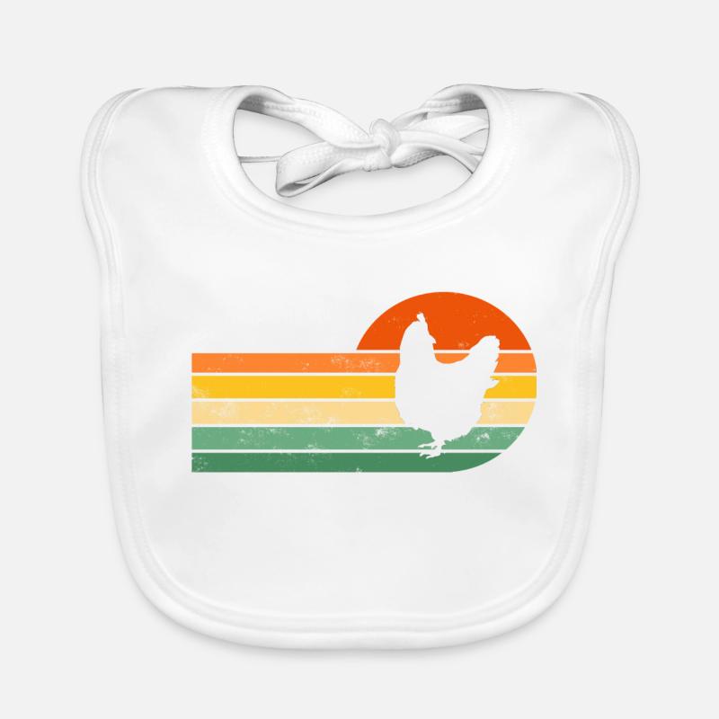 Chicken chickens Organic Baby Bibs