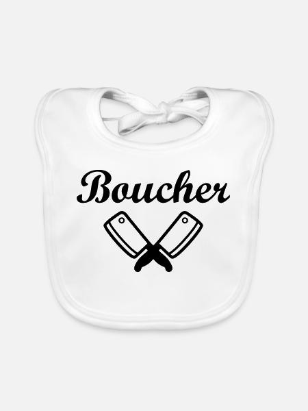 Boucher - Bavoir bio Bébé - blanc