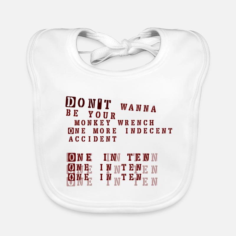 monkey wrench - foo fighters Organic Baby Bibs