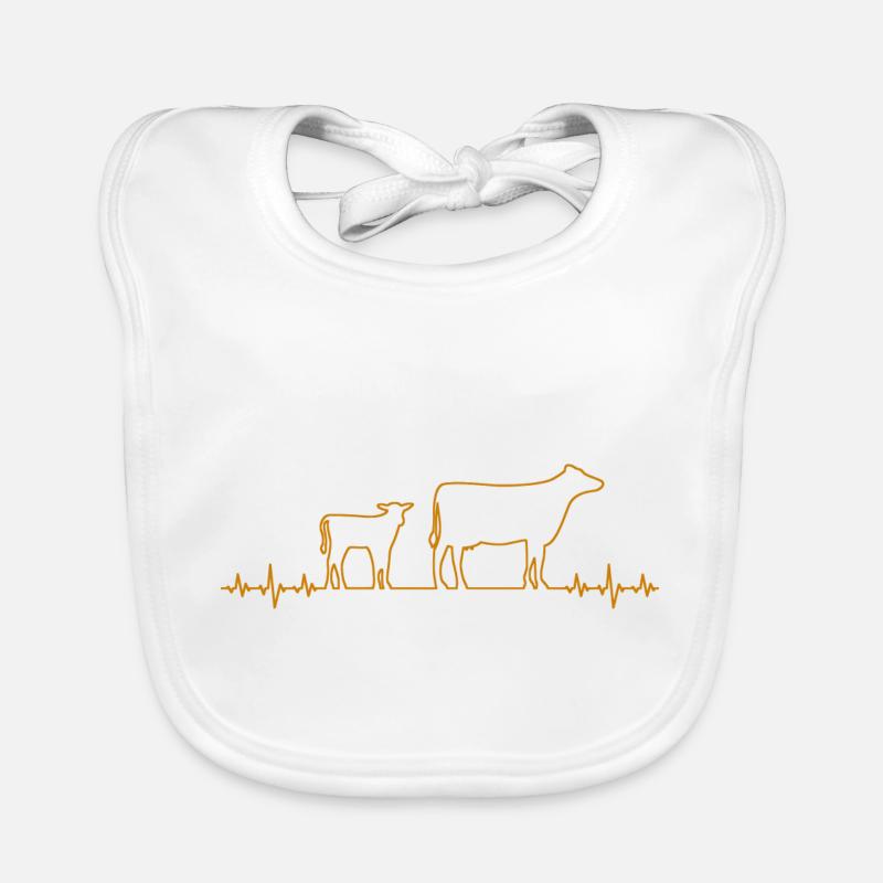 Cow calf bull Organic Baby Bibs