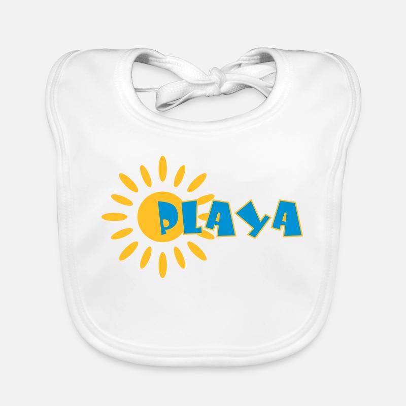 Playa ☀️ - Organic Baby Bibs - white