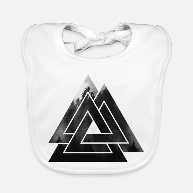 Valknut symbole viking Bavoir bio Bébé