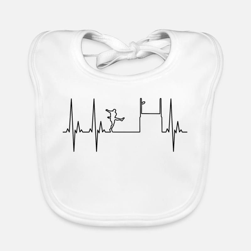 Rugby electrocardiogram Organic Baby Bibs