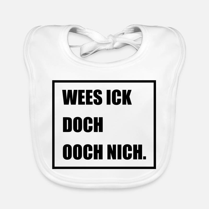 Wees Ick doch Ooch nich - Berlinern Lustig Baby Bio-Lätzchen