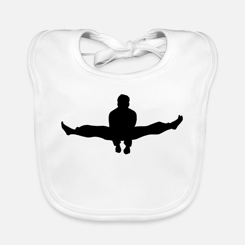 Karate oder Taekwondo Double Kick Schatten Baby Bio-Lätzchen