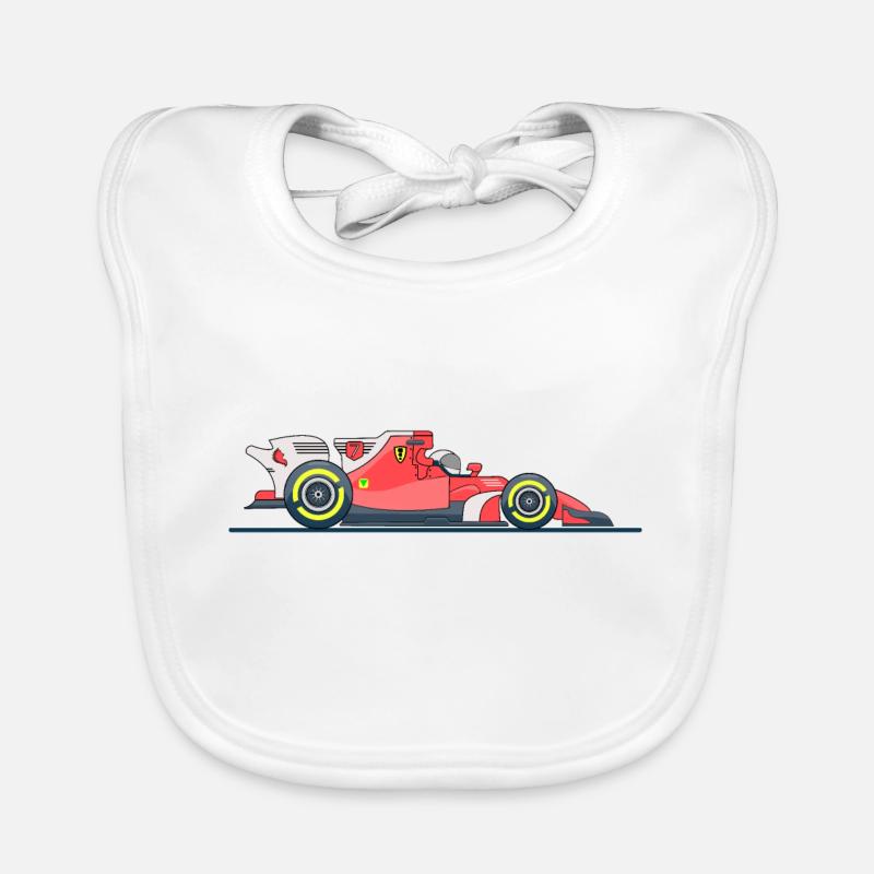 Course de voitures de course Bavoir bio Bébé