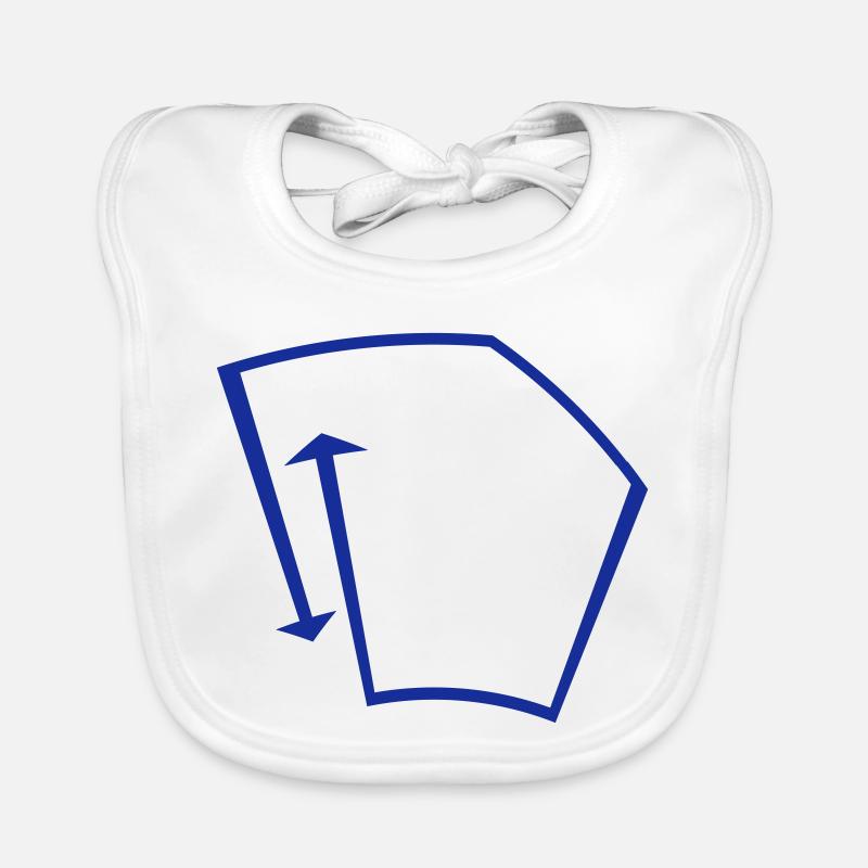Arrows blue detour Organic Baby Bibs