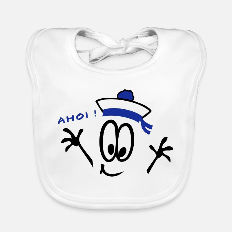Sailor, ahoy, comic Organic Baby Bibs