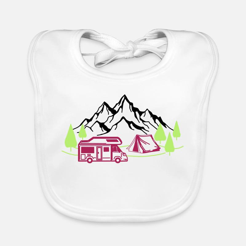 Holidays in the mountains Organic Baby Bibs