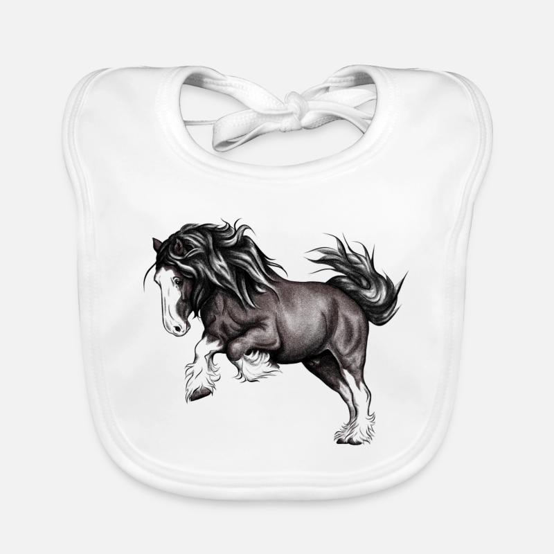 Puissance de cheval Bavoir bio Bébé