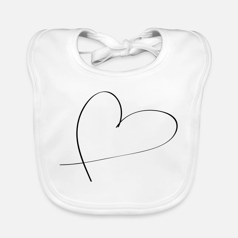 Herz Baby Bio-Lätzchen