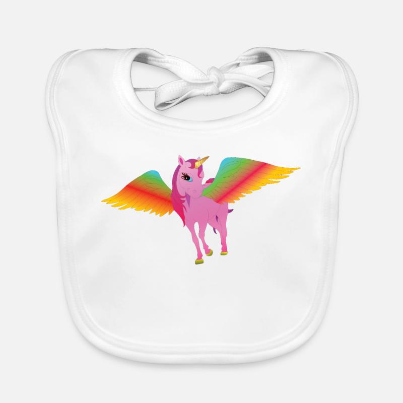Ailes de licorne Bavoir bio Bébé