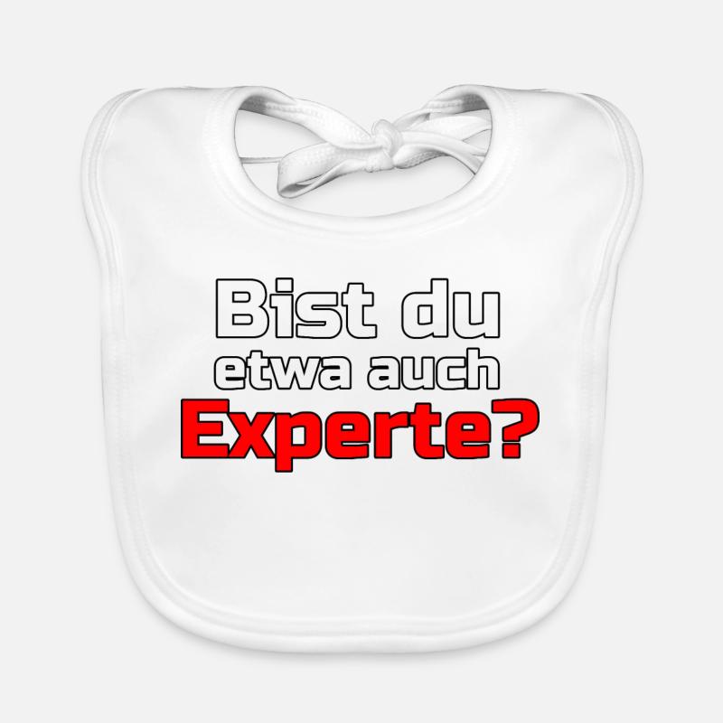 Experte Profi Arbeit Virus Sprüche Baby Bio-Lätzchen