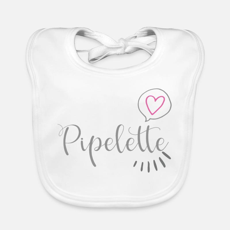 Pipelette Coeur Chic Bavoir bio Bébé