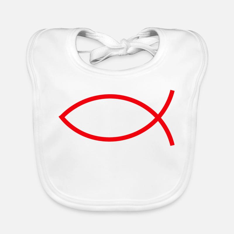 Jésus poisson Ichthys poisson poisson poisson Bavoir bio Bébé