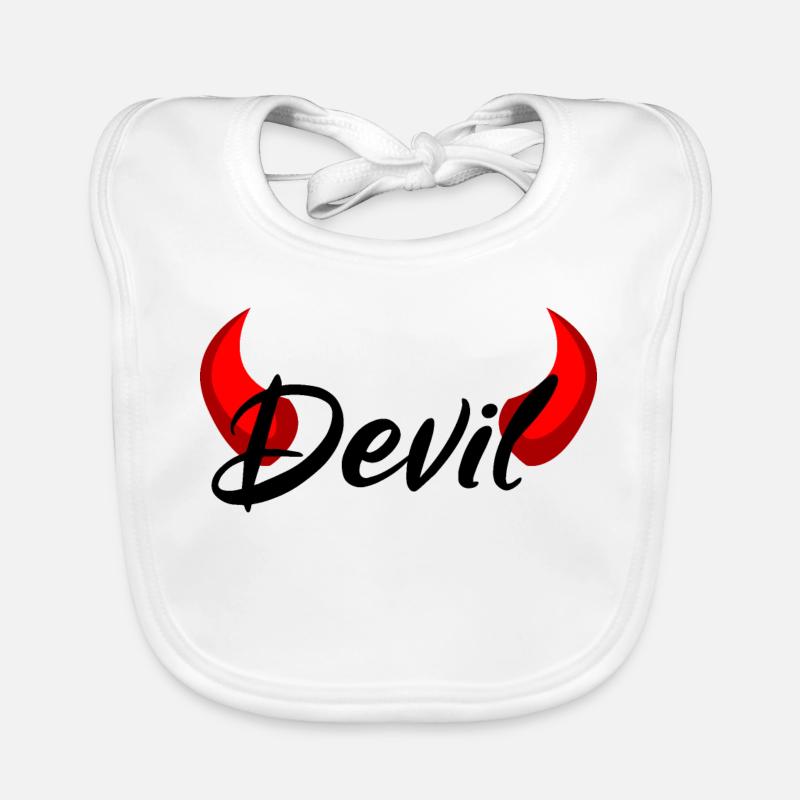 Ich bin ein Teufel - Devil Baby Bio-Lätzchen