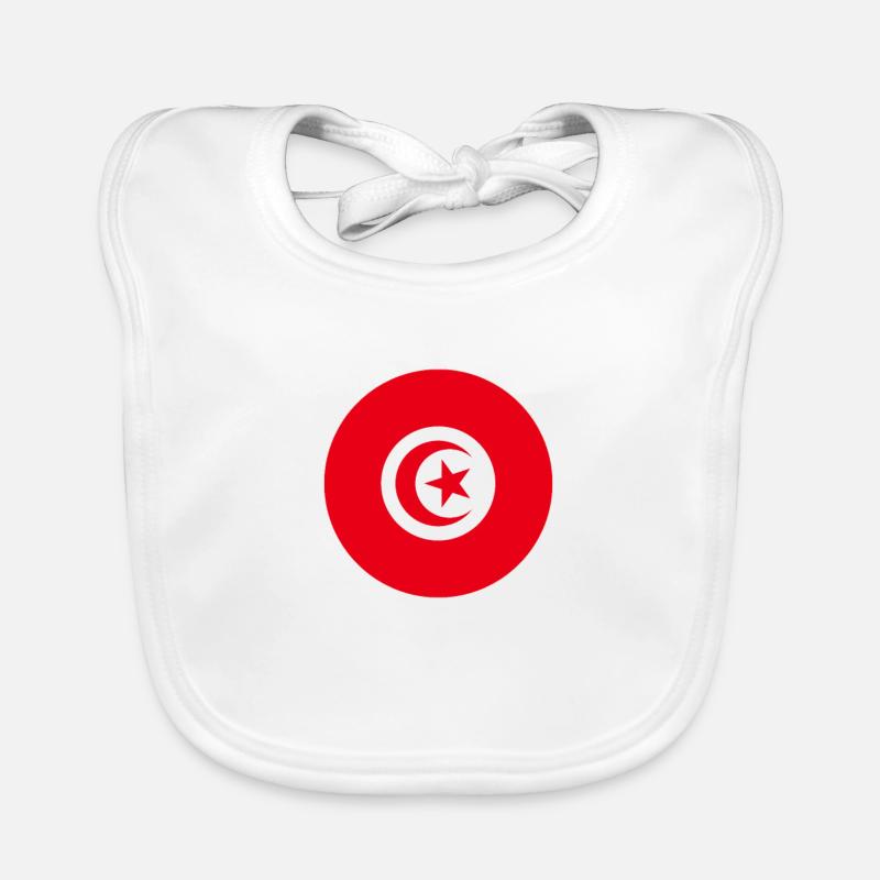 Tunisie drapeau tunisien drapeau Bavoir bio Bébé
