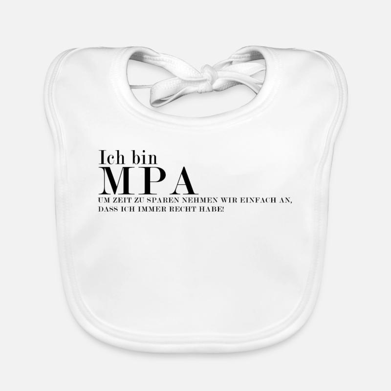 MPA Ich Habe Immer Recht Design Baby Bio-Lätzchen