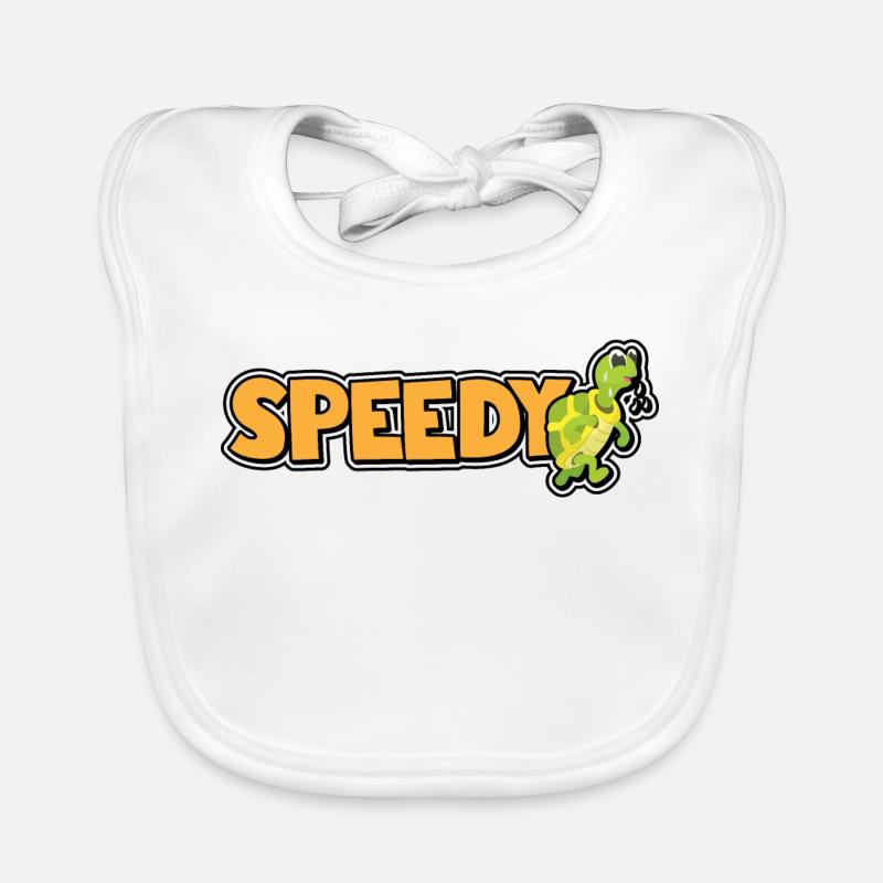 Speedy - Fast Turtle Organic Baby Bibs