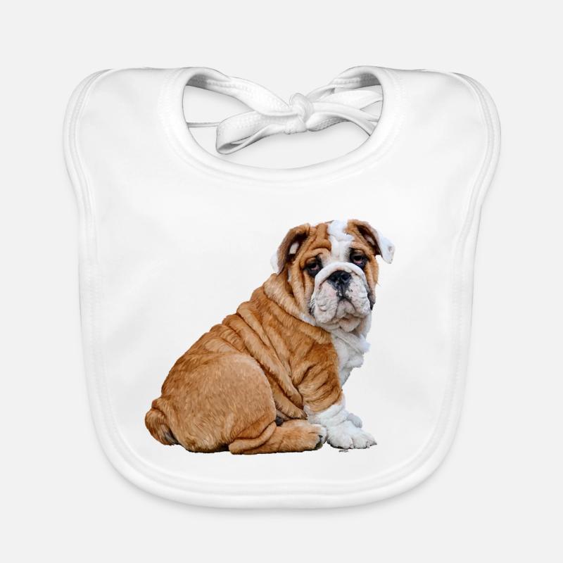 Bulldog Bavoir bio Bébé