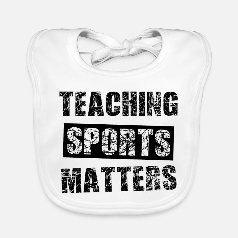 Professeurs de sport - Bavoir bio Bébé - blanc