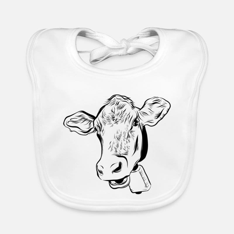 Cow cows Organic Baby Bibs