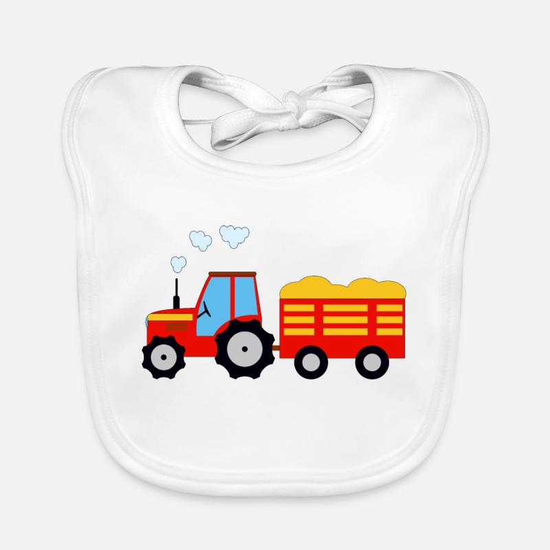 Traktor Baby Bio-Lätzchen