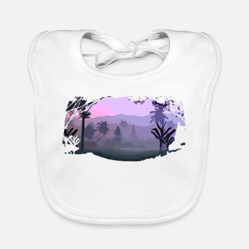 Paysage Bavoir bio Bébé