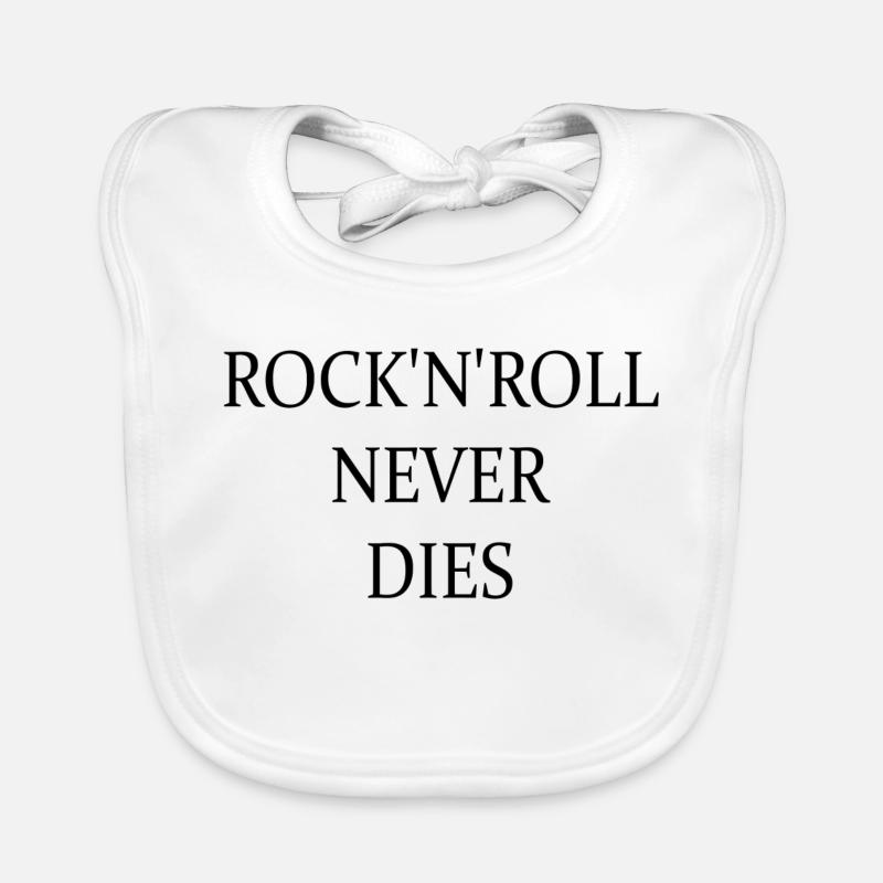 Le rock’n’roll ne meurt jamais Bavoir bio Bébé