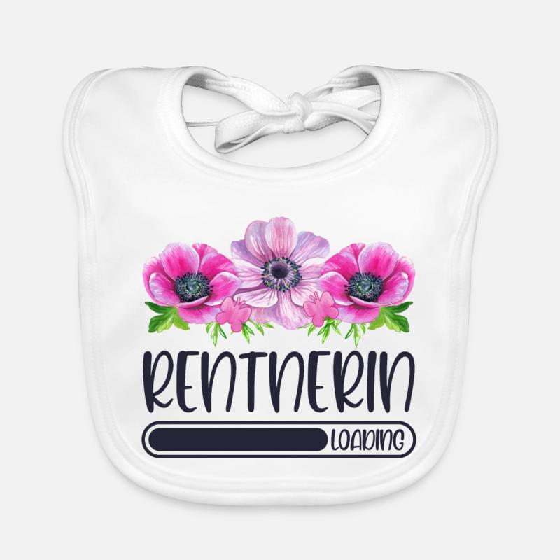 Rentnerin Loading Blumen Baby Bio-Lätzchen