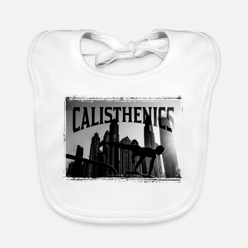 Calisthenics Skyline Grind Baby Bio-Lätzchen