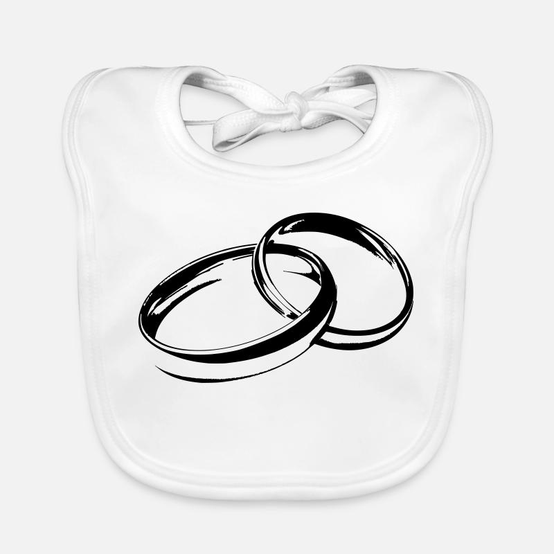 Alliances Bagues de mariage Bagues de mariage Bavoir bio Bébé