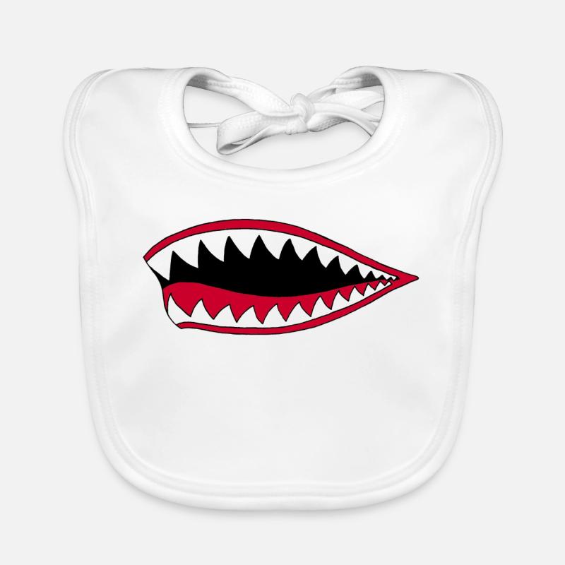 Bouche de carnivore Bavoir bio Bébé