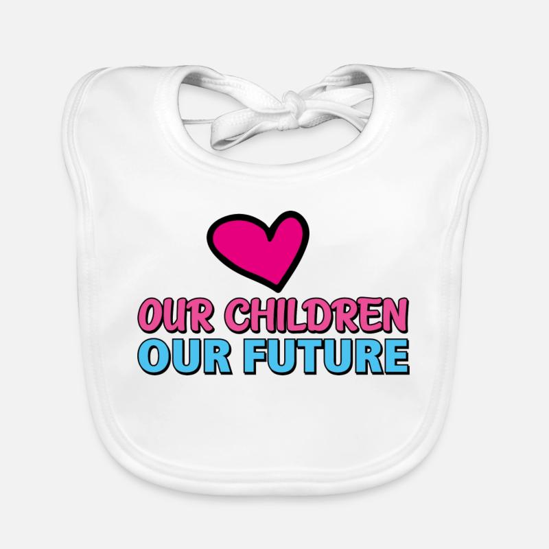 our children our future 2 Bavoir bio Bébé