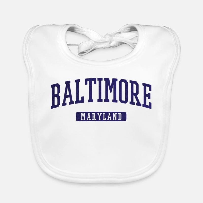 Tirage vintage de Baltimore, Maryland Bavoir bio Bébé