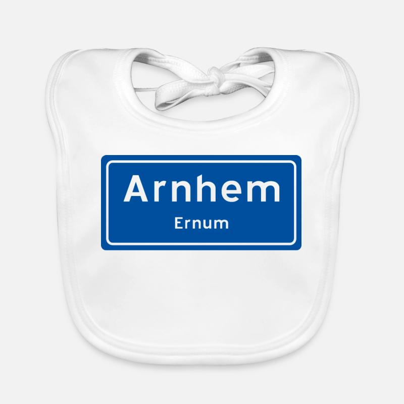Panneau du nom de lieu d’Arnhem Bavoir bio Bébé
