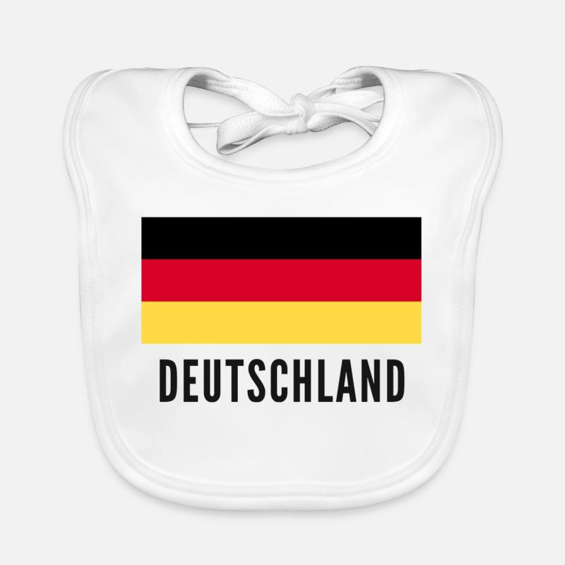 Deutschland - Baby Bio-Lätzchen - Weiß