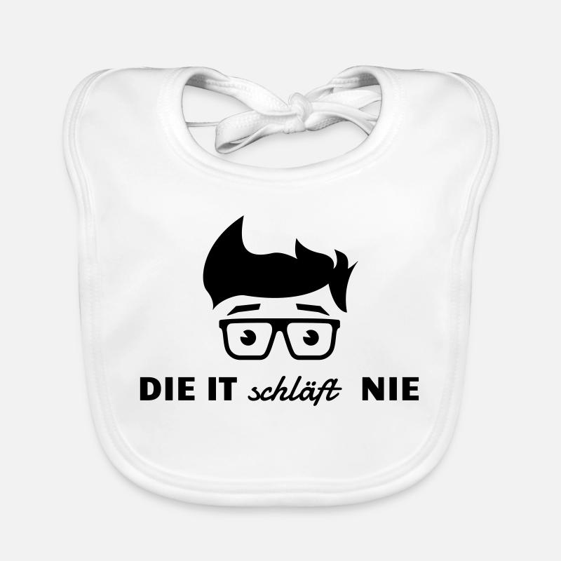 Die IT schläft nie Baby Bio-Lätzchen