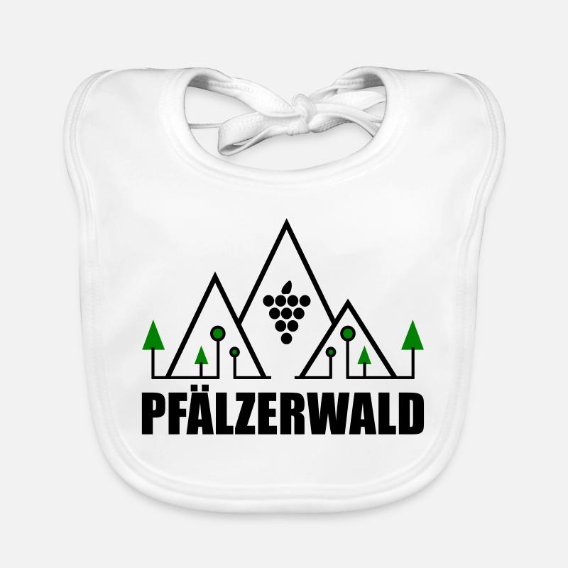 Pfälzerwald - Baby Bio-Lätzchen - Weiß
