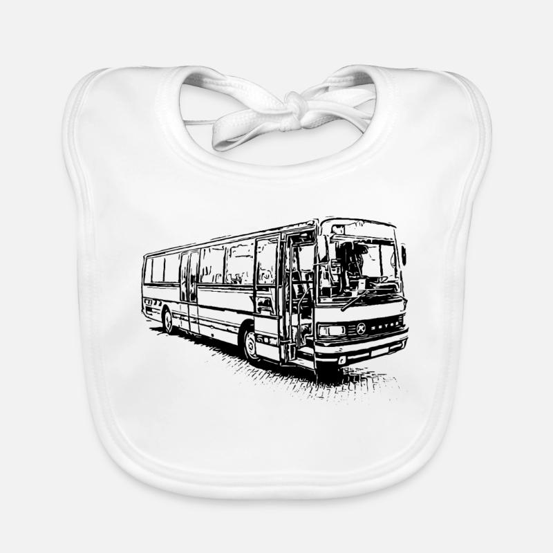 Setra S 213 UL - Baby Bio-Lätzchen - Weiß
