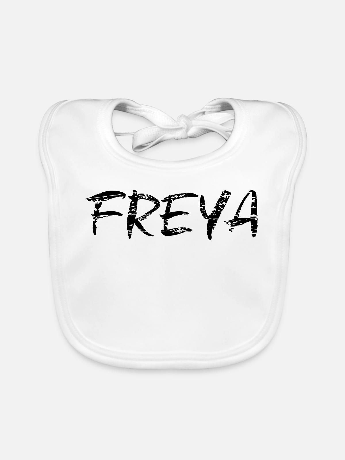 Freya - Baby Bio-Lätzchen - Weiß - Vorne