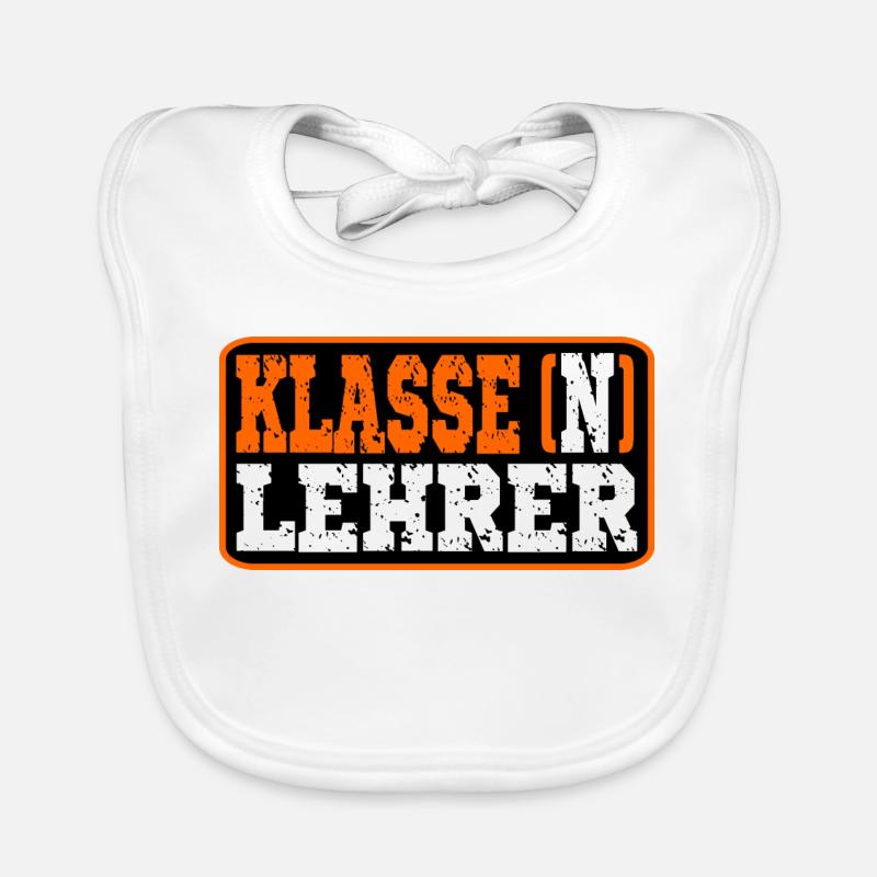 Klassenlehrer SCHULE - Abschied Baby Bio-Lätzchen