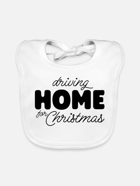 Christmas at home - Organic Baby Bibs - white - Front