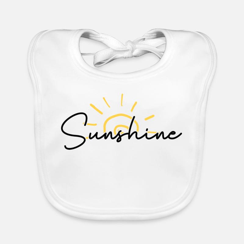Sunrise Scribble Arc Organic Baby Bibs