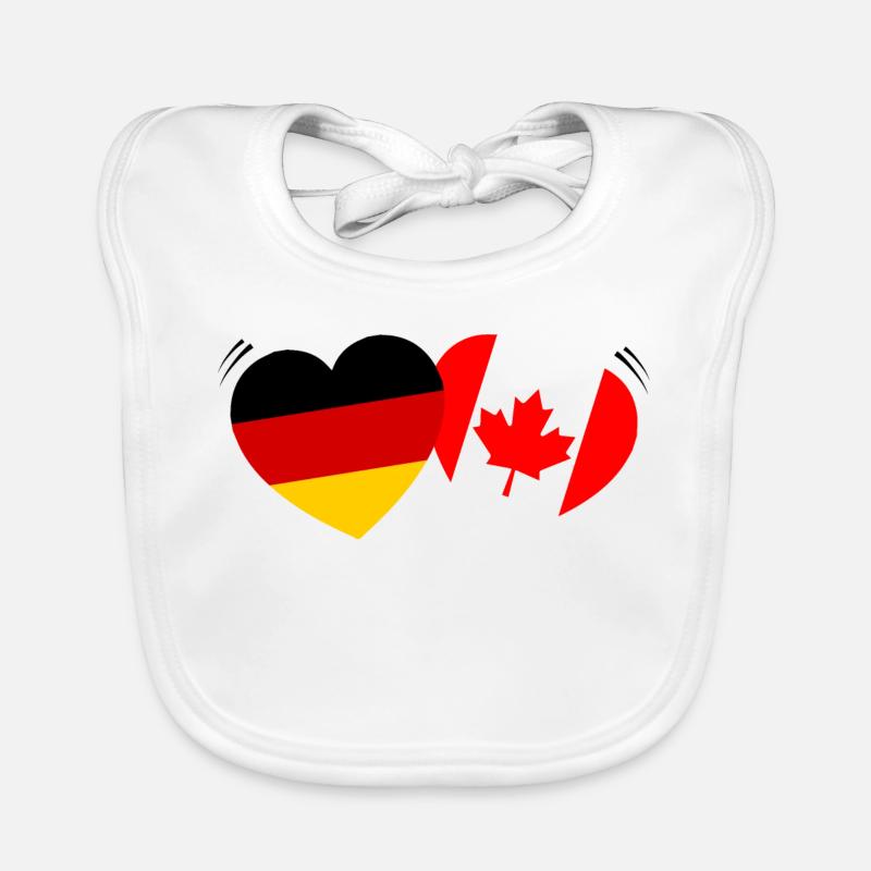 Amour germano-canadien Bavoir bio Bébé