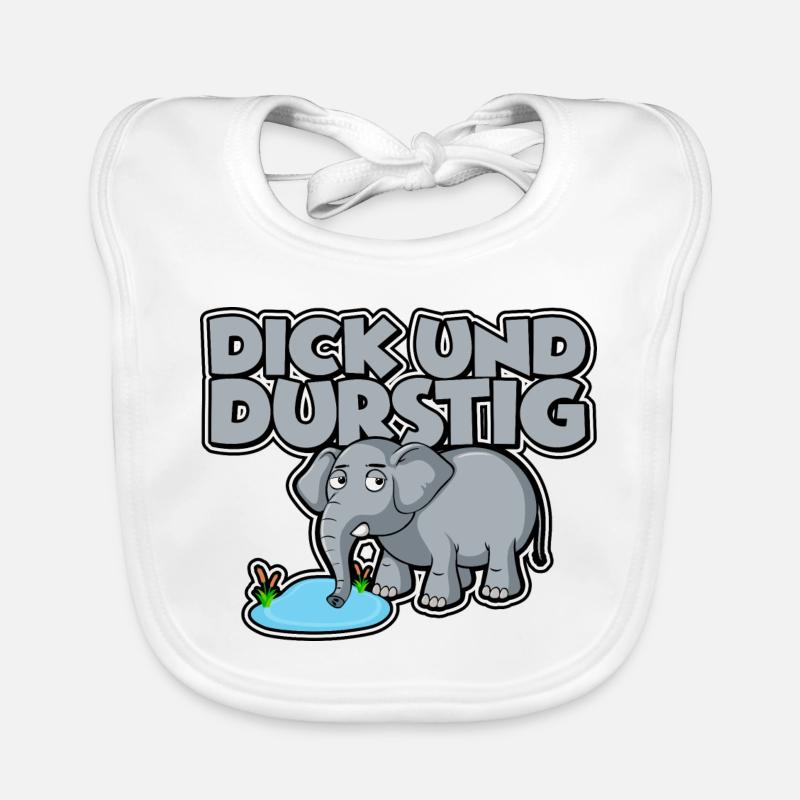 Dick und durstig Baby Bio-Lätzchen