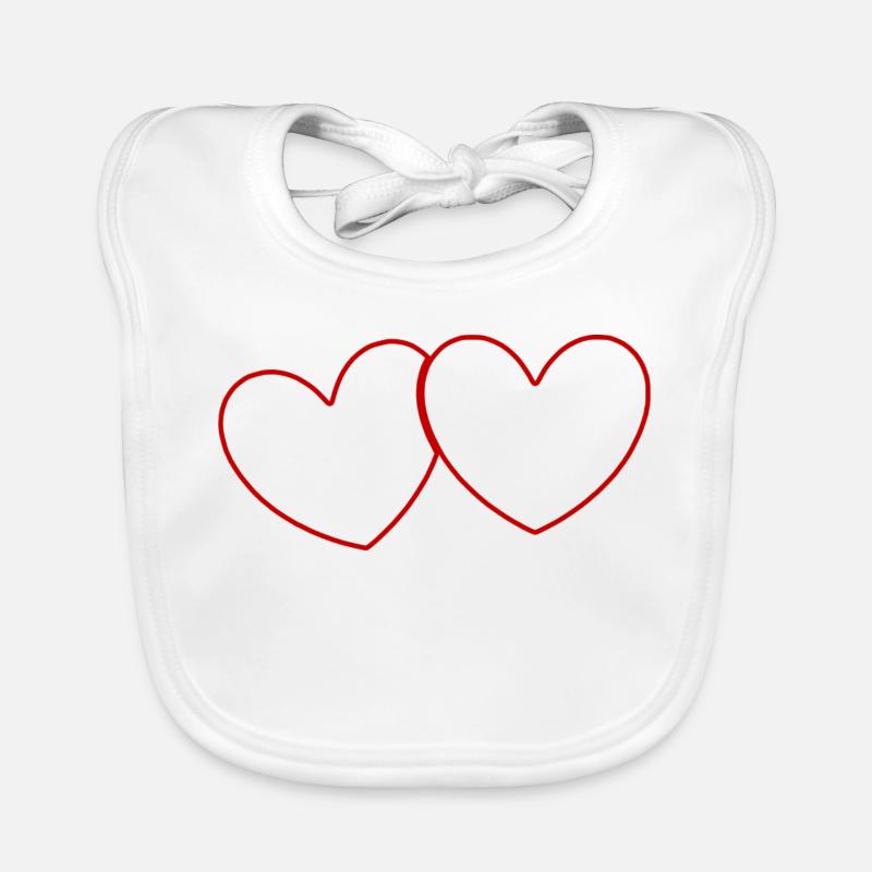 Saint-Valentin, Saint-Valentin, Saint-Valentin Bavoir bio Bébé