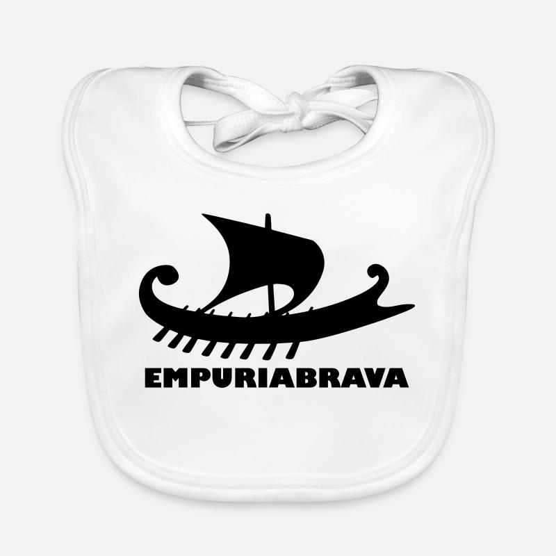 Navire Empuriabrava - Bavoir bio Bébé - blanc