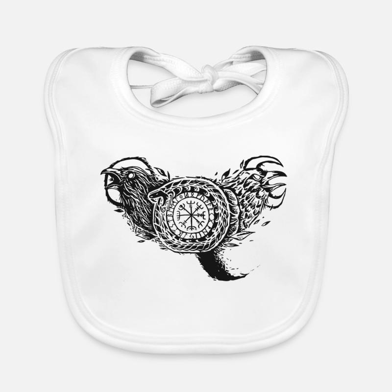 Corbeaux Viking Snake Bavoir bio Bébé