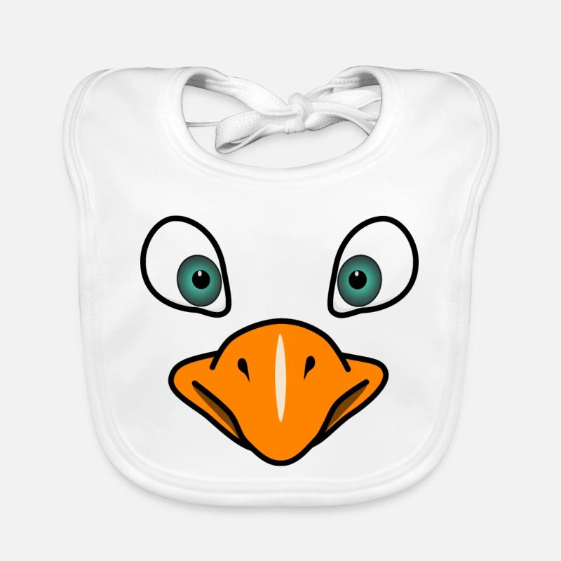 Vogelgesicht Baby Bio-Lätzchen